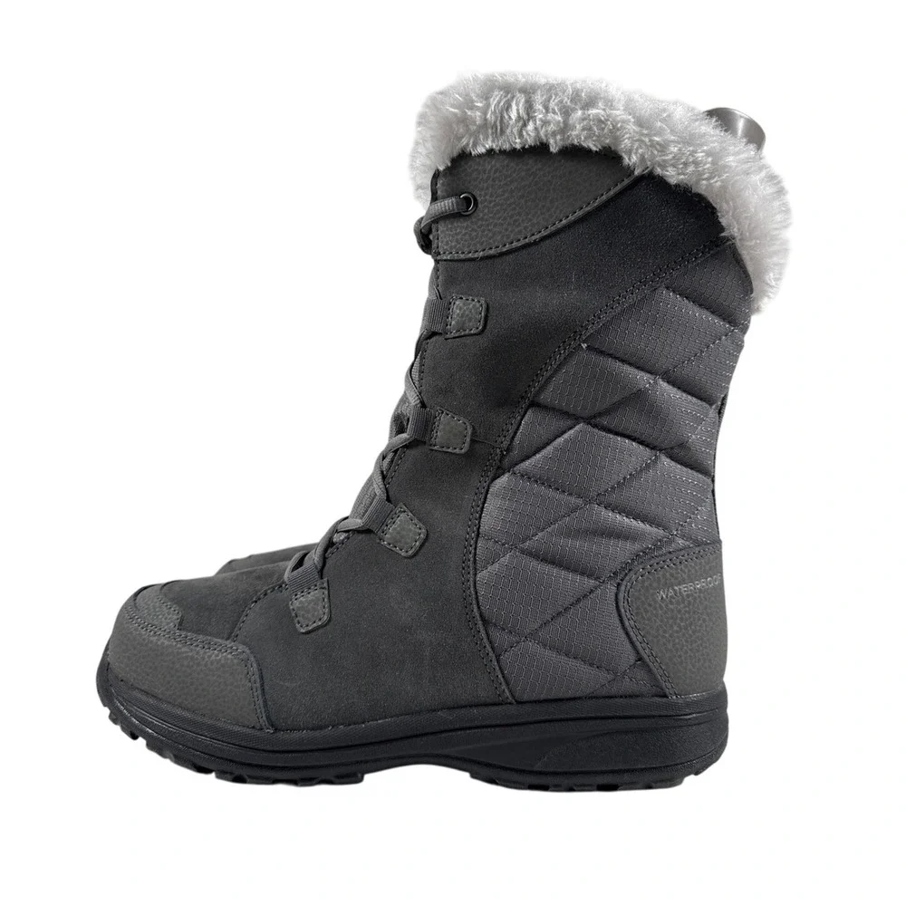 Columbia Winter Boot‎ Ice Maiden II Womens 10 Waterproof Insulated Shale Gray